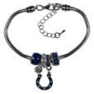 Siskiyou NFL Womens Indianapolis Colts Euro Bead Bracelet